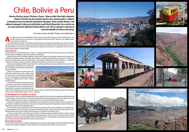 Chile, Bolívie a Peru