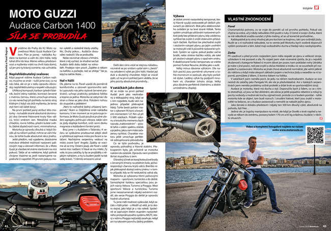 Test Moto Guzzi Audace Carbon
