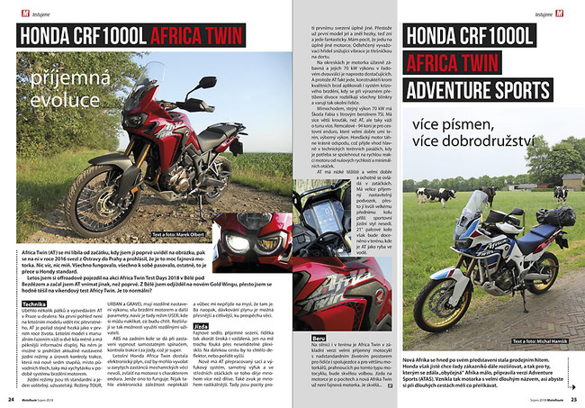 Test Honda CRF1000L Africa Twin & Africa Twin Adventure Sports
