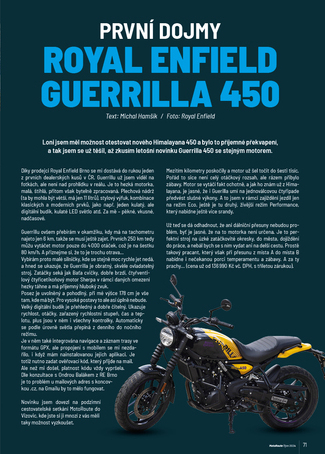 Test Royal Enfield Guerrilla 450