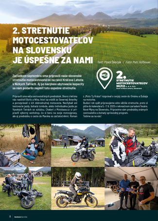 2. Stretnutie motocestovateľov SK/CZ